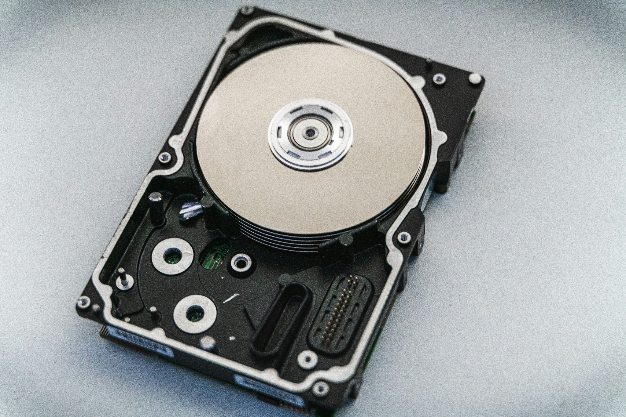 Platters of a hard drive 